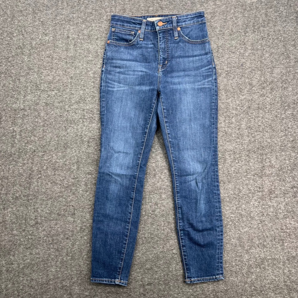 Madewell Curvy High-Rise Skinny Jeans Women 26P Dark Wash Denim Petite‎